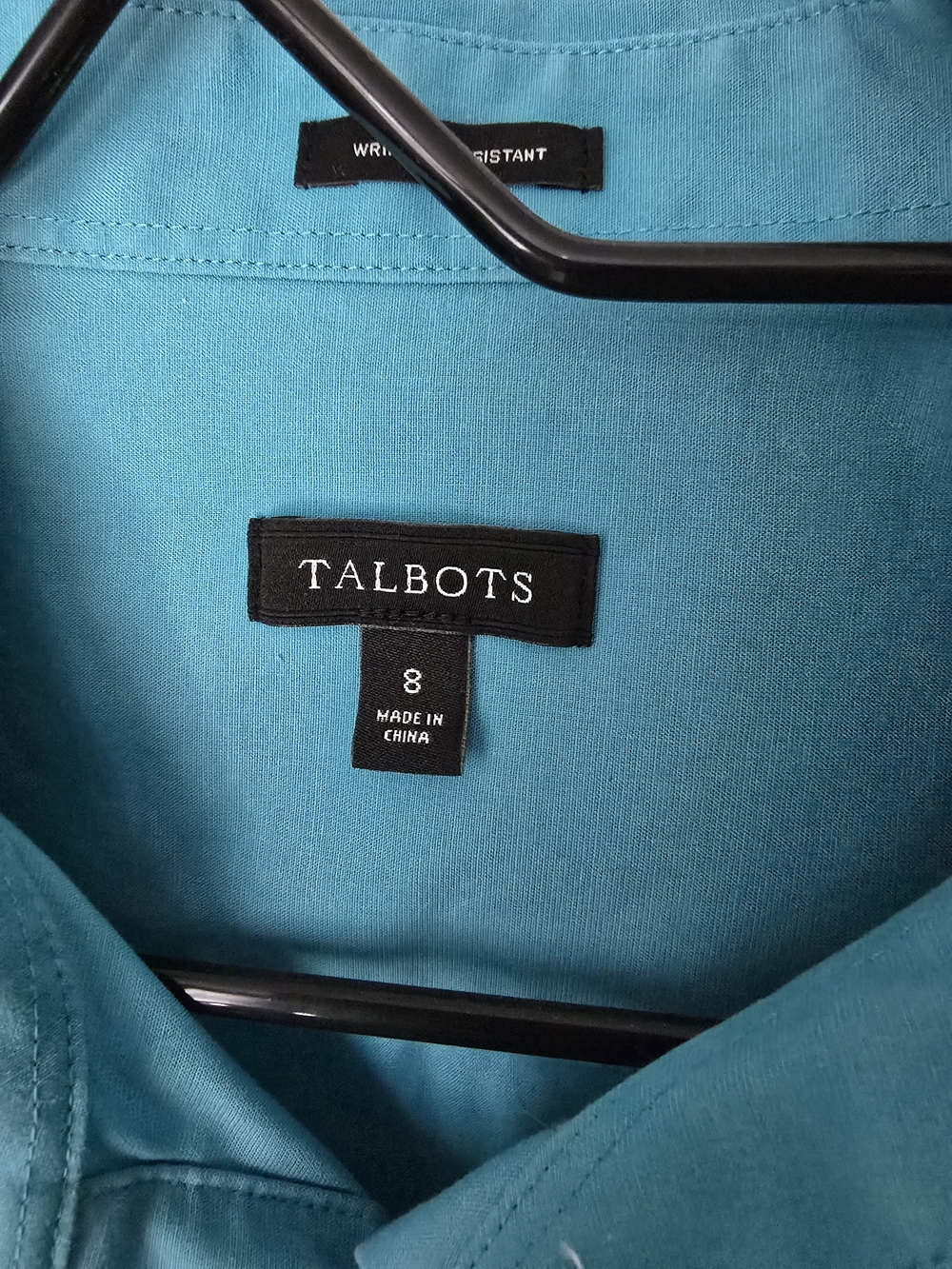 Talbots Turquoise Button-Down Shirt - Picture 2 of 5